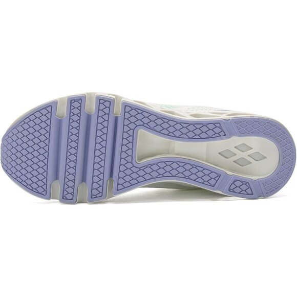 Women's White Purple Walking Running Tennis Non Slip Athletic Sneakers Shoes - Picture 3 of 5